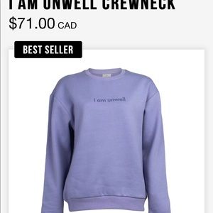 Call her daddy “I am unwell” purple sweatshirt